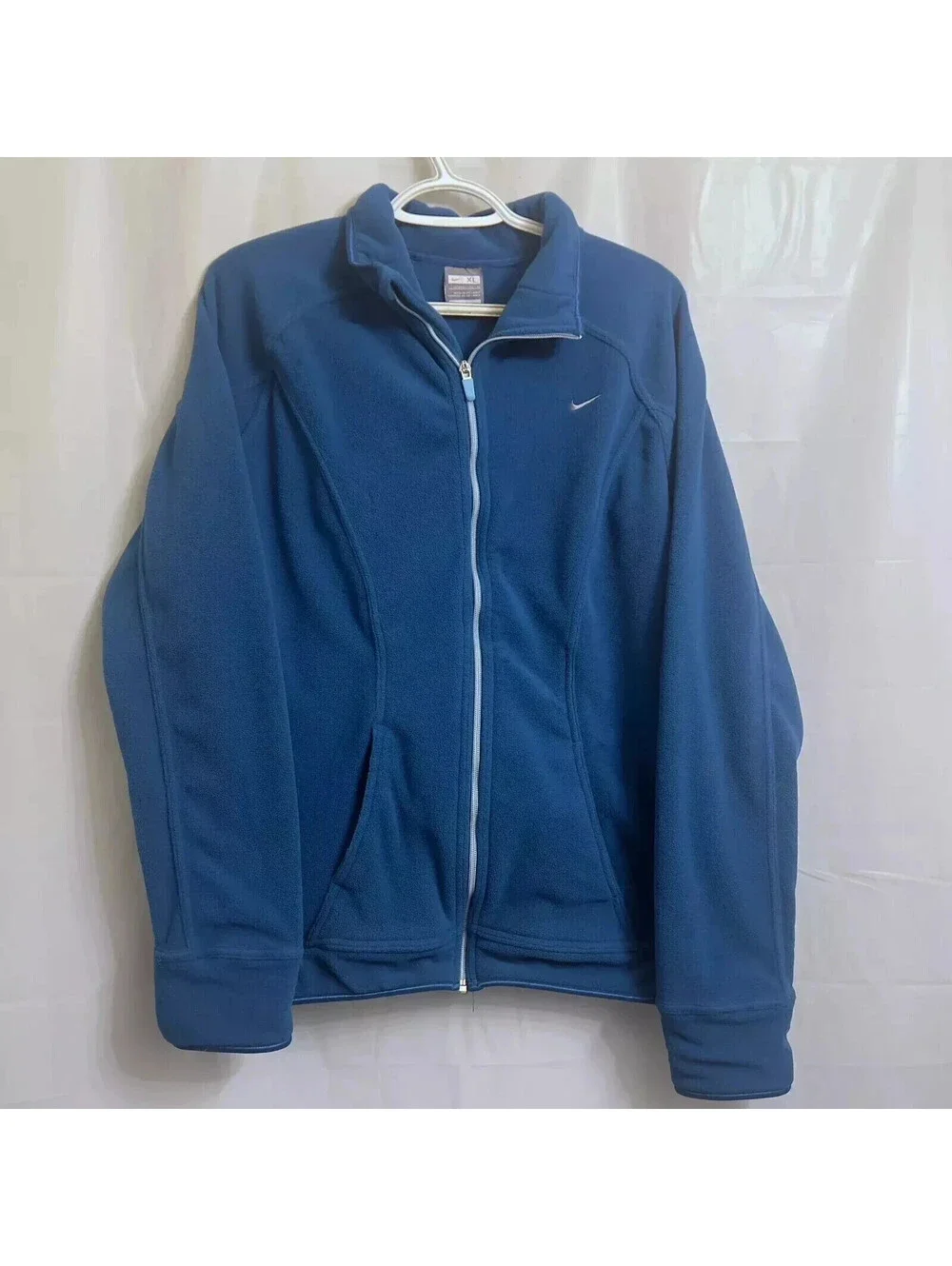 Nike Full Zip Fleece Jacket Women's Extra Large XL (16-18) Teal